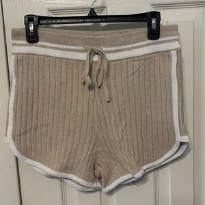 Lucky Brand Ribbed Knit Cashmere Blend Shorts